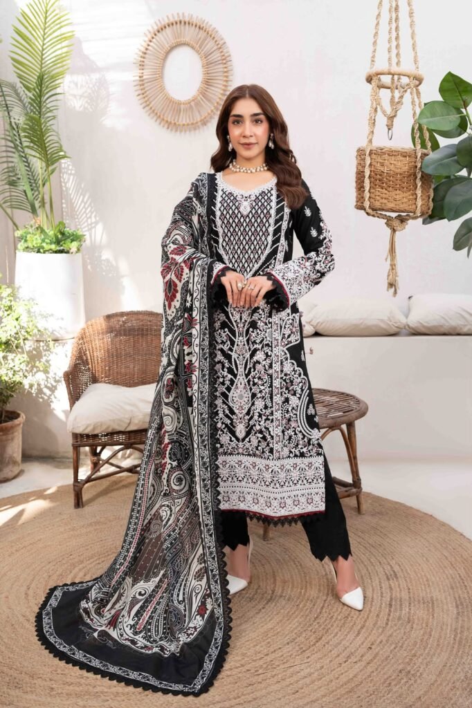 gul-adhar-lucknowi-chikankari-black