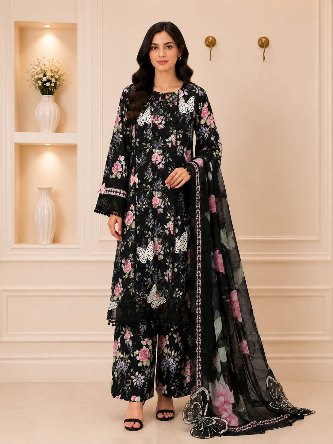 MariaB 3piece Chickenkari suit