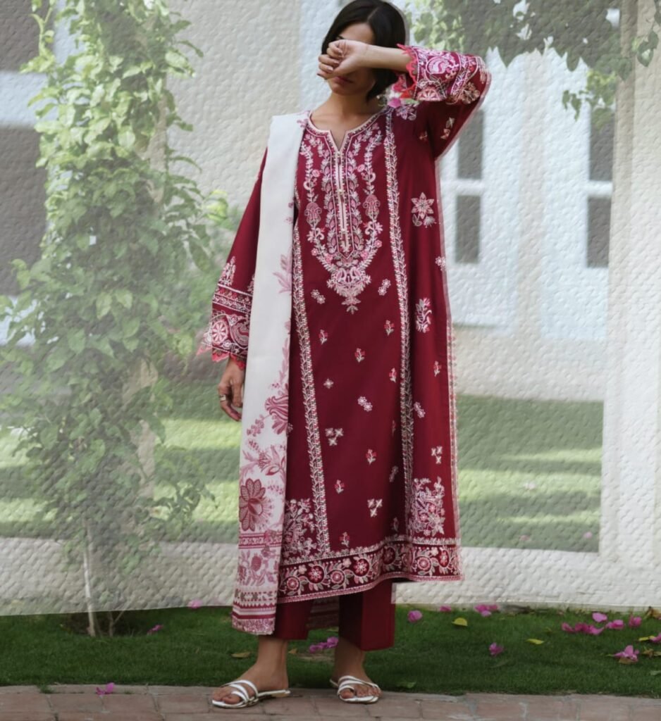 RTW Luxury Embroidered Cotton 3-Piece.