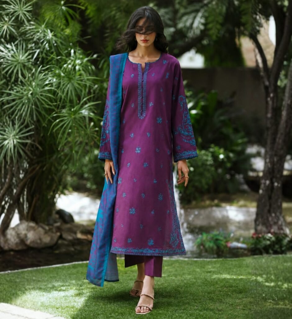 RTW Luxury Embroidered Cotton 3-Piece.