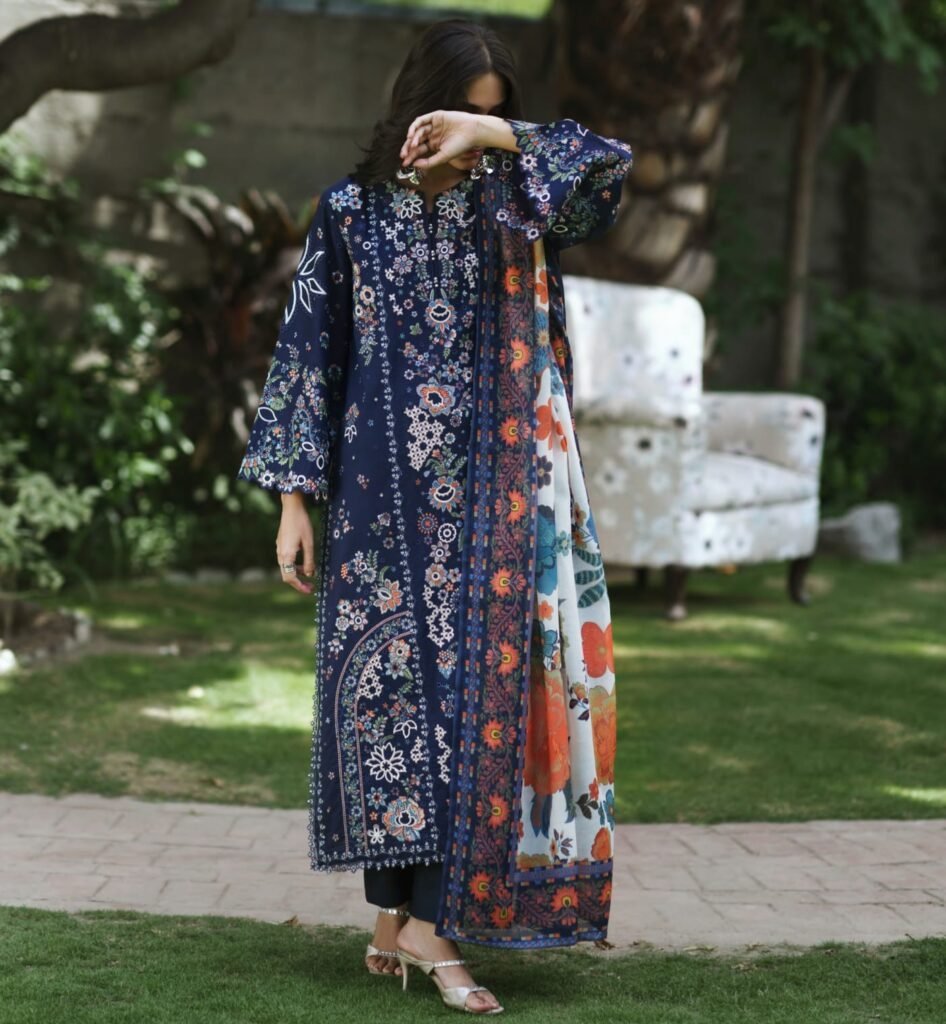 RTW Luxury Embroidered Cotton 3-Piece.