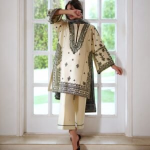 RTW Luxury Embroidered Cotton 3-Piece.